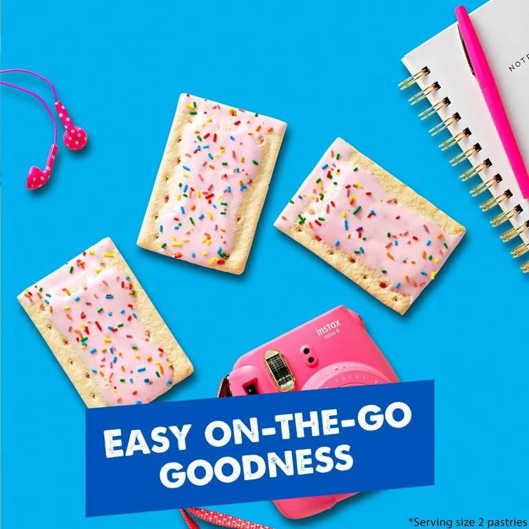 Miniatura 4 de Pop-Tarts - Paquete de aperitivos para tostadora de batidos de fresa esmerilada, paquete económico, comida de desayuno con amigos, familia, niños o