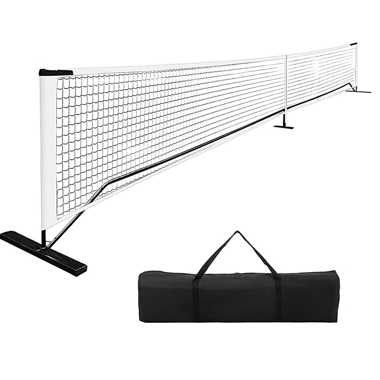 Rete da tennis portatile pieghevole con sistema a rete staccabile con borsa per il trasporto per allenamento all'aperto sul cortile del vialetto