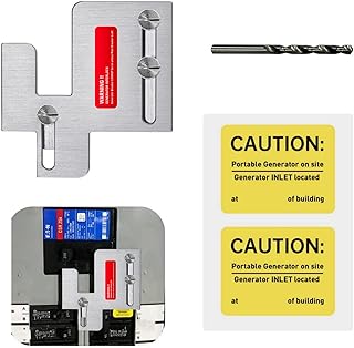 Generator Interlock Kit Compatible with Eaton Cutler Hammer BR Series 150 and 200 amp Panels,1 1/4-1 7/16 inches Spacing Between Main and Branch Breaker,Professional and Interlock Kit(1Set)