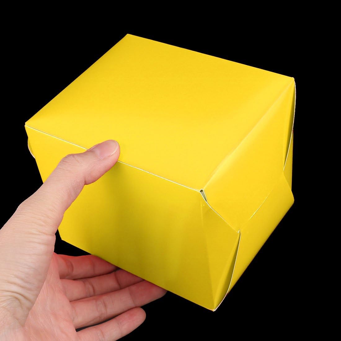 Ruilogod Paper Festival Party Birthday Cake Cupcake Pastry Holder Gift Box Case 2pcs Yellow (id: cd9 d80 c0e bff 2b4 image 5