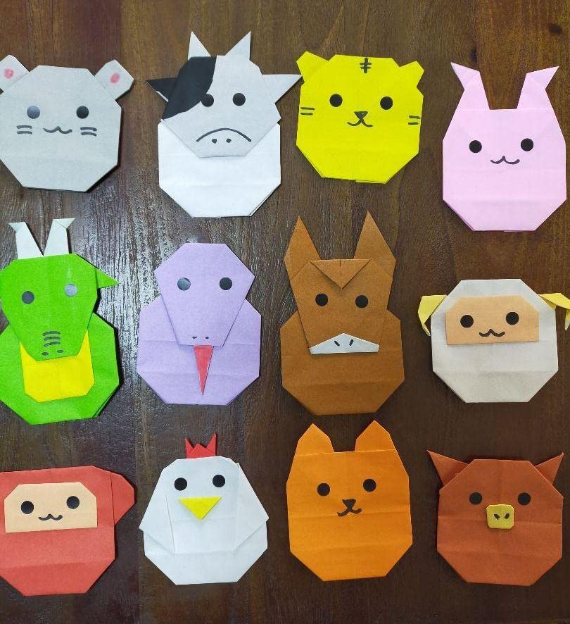 Amazon.co.jp: お正月飾りにいかがですか。折り紙 十二支だるま 干支