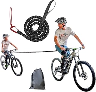 DZOZO Bicycle Tow Rope MTB Bike Traction Rope Portable Reflective Belt Elastic Traction Protection Rope Bike Towing Strap Parent-Child Pull Traction Bicycle Tow Rope Mountain Bike Accessories