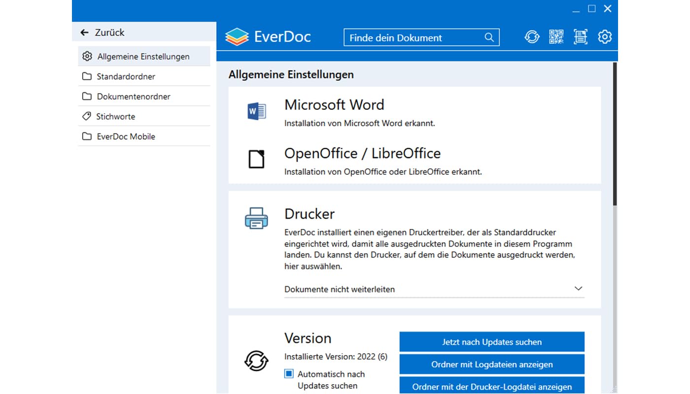 EverDoc 2025 Dokumentenverwaltung OCR-Texterkennung - PC-Version inkl App für Android + iOS - Lebenslange Lizenz - kein Abo - Win 11, 10, 8.1