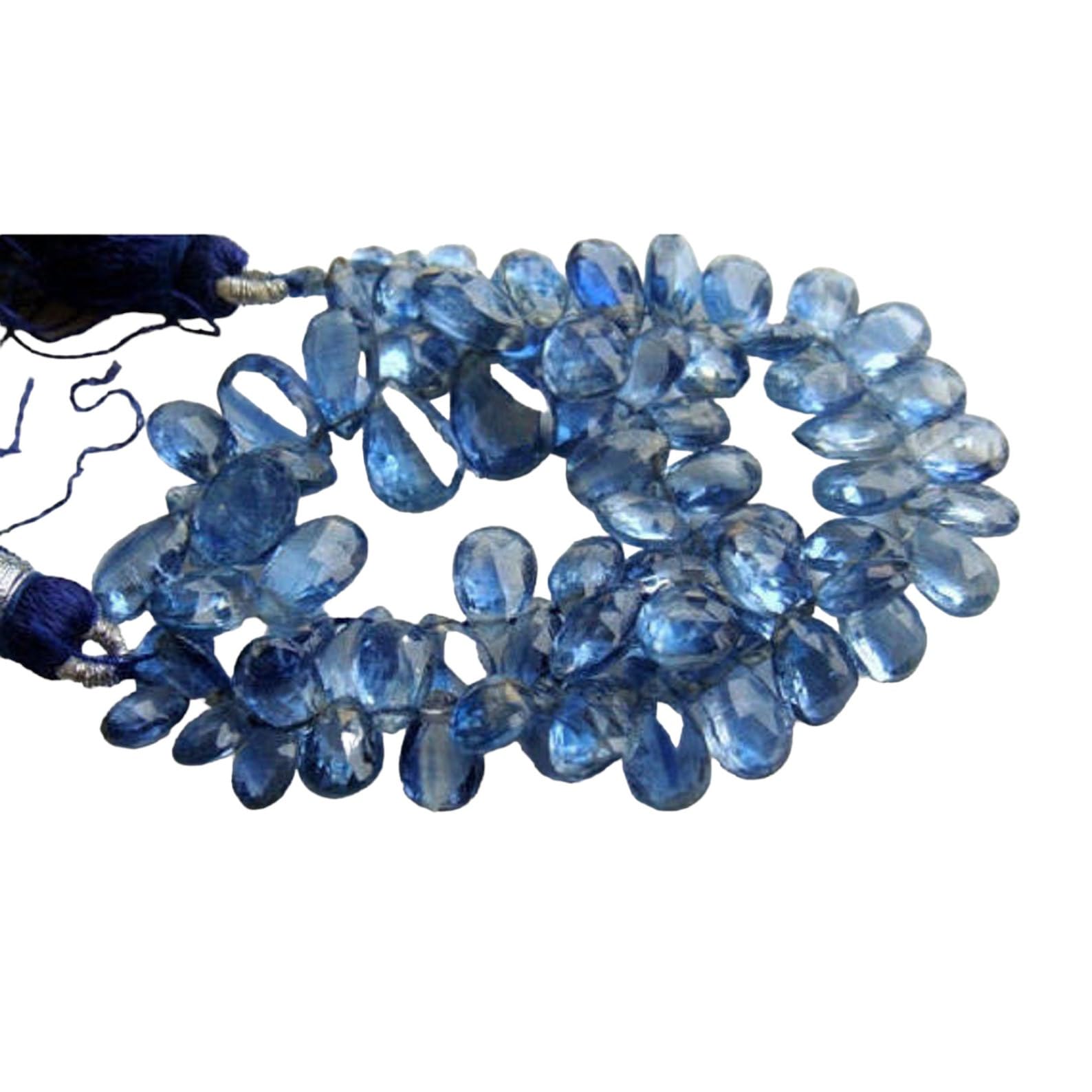 Kyanite briolettes pour bijoux artisanaux style bohème et parures d'été élégantes