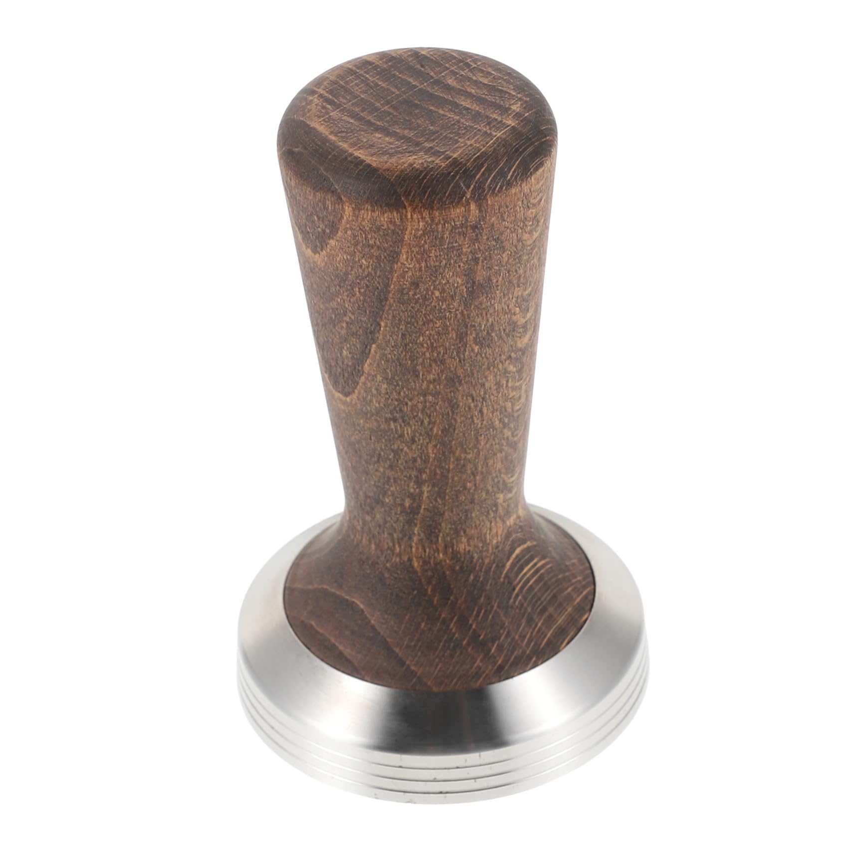 Presse à grains de café en acier inoxydable et bois noble pour expresso