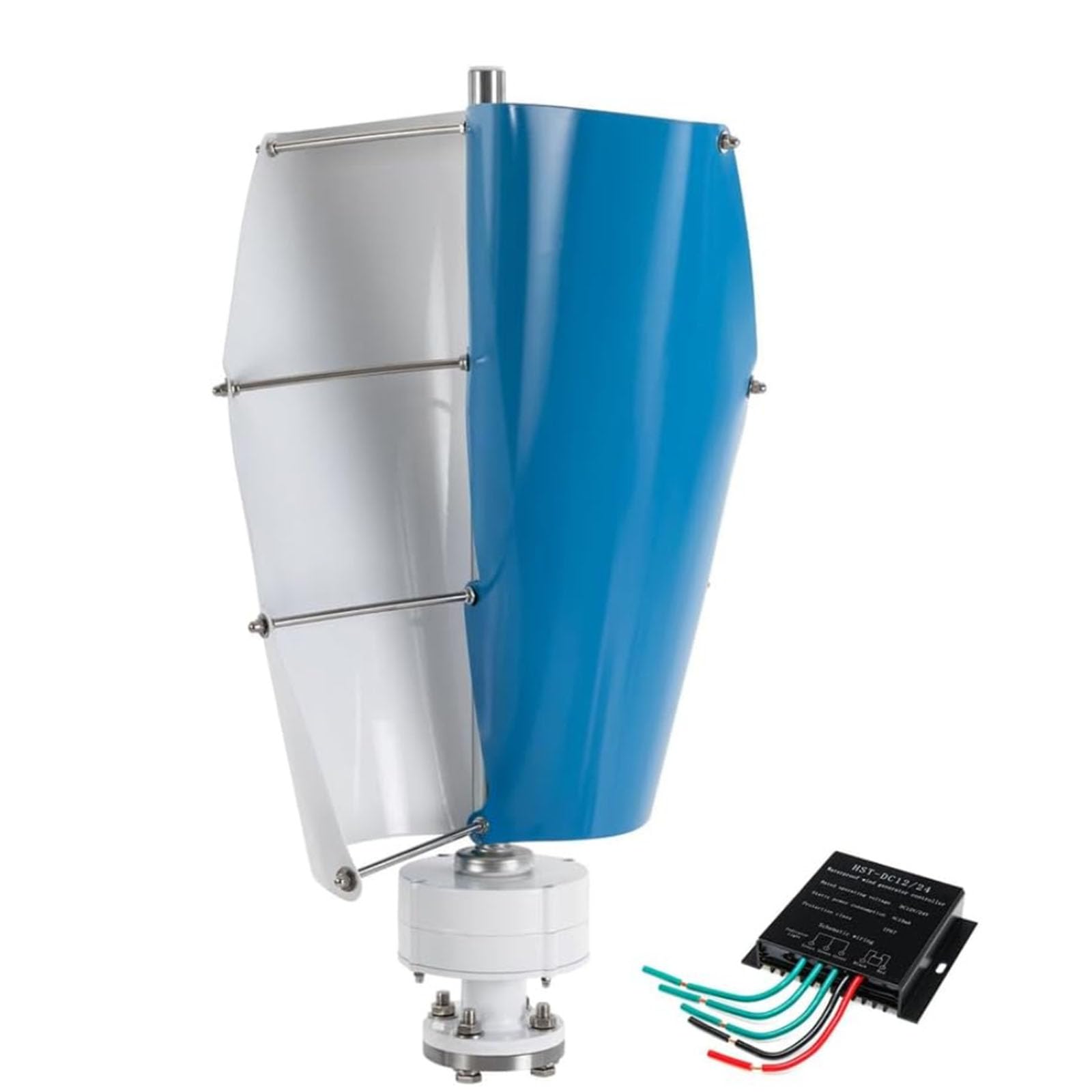 HYZHANHONG 16000W Small Vertical Wind Turbine Generator, 12V-220V Windmill Kit with MPPT Controller for Home, Farm, Rvs - Energy Efficient Renewable Power Solution ﻿,12V