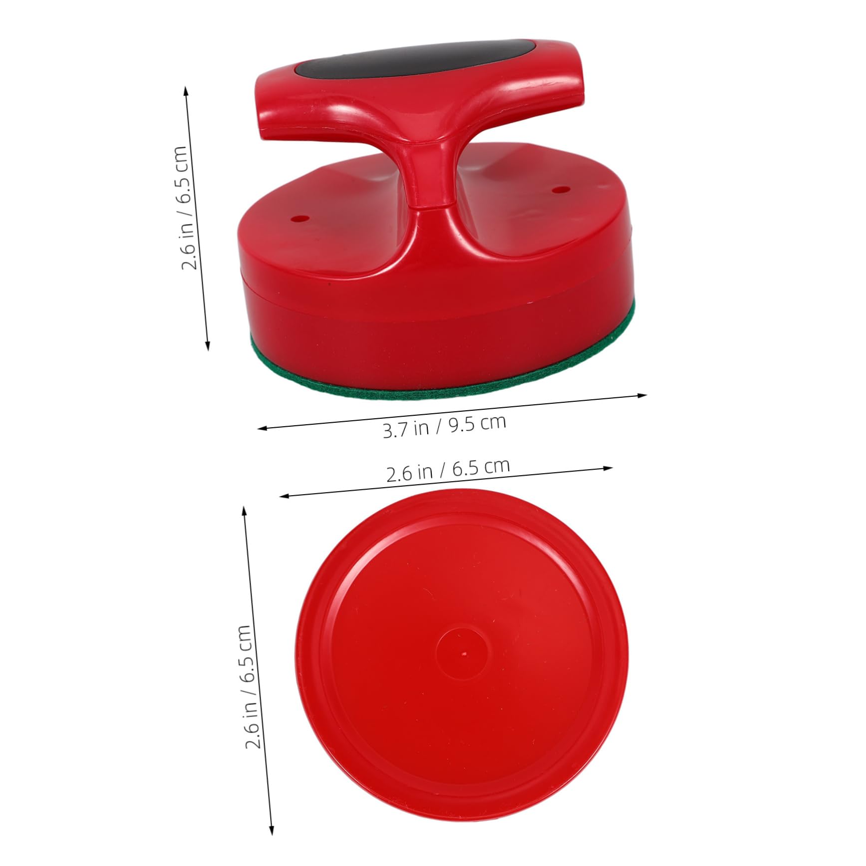 Yardwe Accessoires de Jeu de Hockey sur Glace Kit de Pusher et Palets Rouges pour Tables de Hockey de Pusher et Palets pour Entre et Salles de Jeux