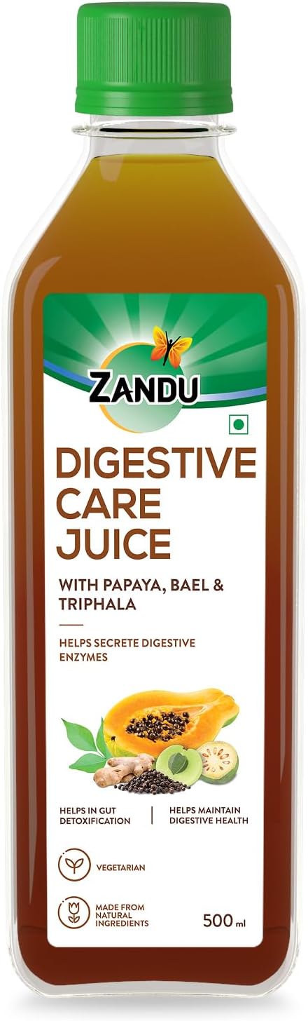 Digestive Care Juice, 500 ml, Enriched with Papaya, Triphala & Bael to improve Gut Health, Relieves Gas, Boosts Appetite, Scientifically Tested