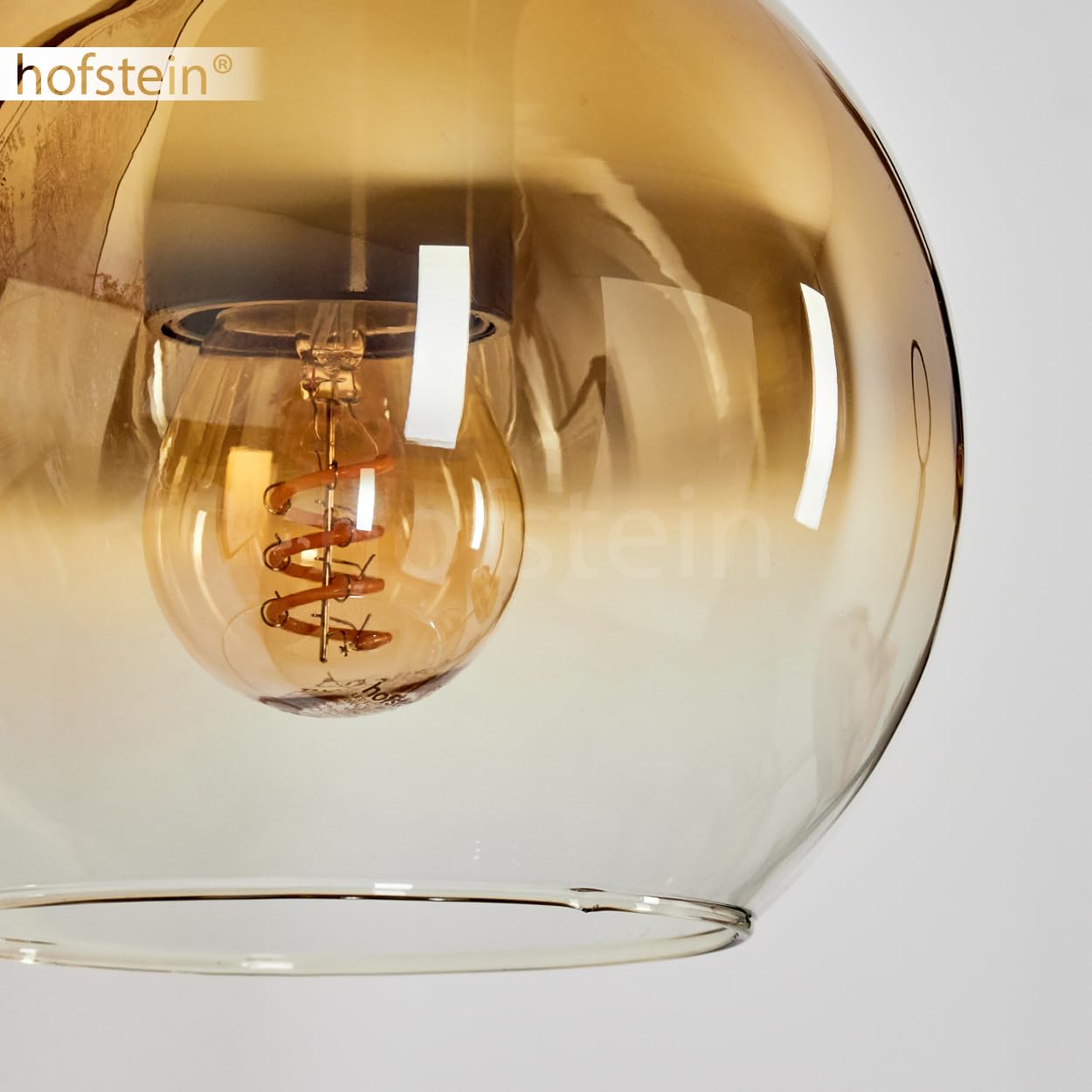 Wandleuchte Koyoto, Wandlampe aus Metall/Holz/Glas in Schwarz/Natur/Gold/Klar, Leuchte im Retro/Vintage-Design mit Schirm aus Glas (Ø 15 cm) u. An/-Auschalter am Gehäuse, 1 x E27, ohne Leuchtmittel