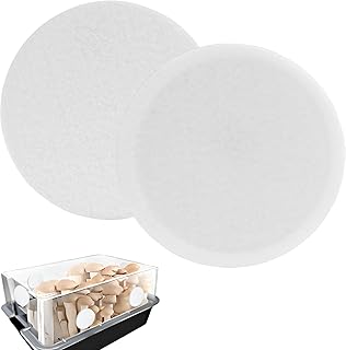 24 Pcs 2.5" Monotub Adhesive Filter Disks, 2MM Thick Filter Discs Synthetic Filter Paper Stickers, Replacement Filter Pads for Mushroom Growing/Growers