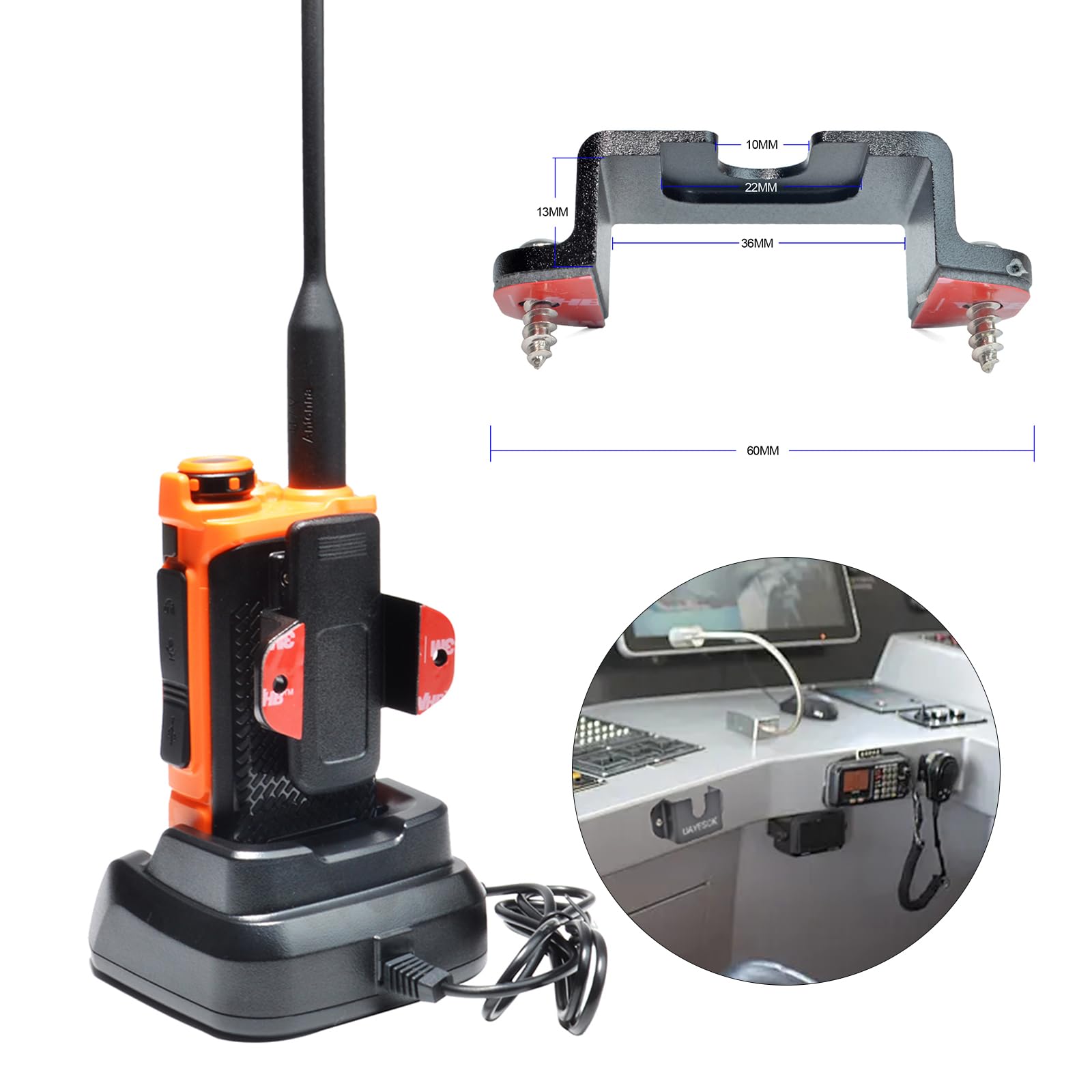 QUANSHENG UV K5(8) Ham Radio Long Range 5W UV-K6 Handheld Dual Band Walkie Talkie for Adults Rechargeable Portable Two Way Radio AM/FM/DTMF - Image 3