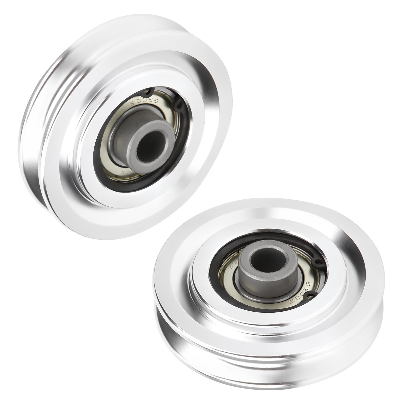Aluminum Cable Machine Pulley Wheels - 2 PCS -1