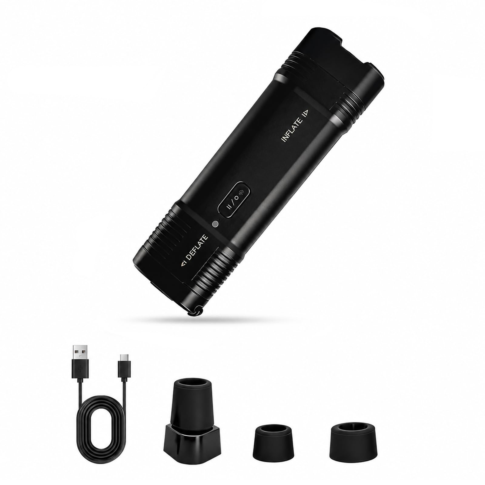 Mini Air Bed Pump Lightweight - 100L/Min Rechargeable Camping Air Pump,3-in-1 Fast In/Deflating with Camping Light,Tiny Pump for Mattress,Pool Floats,Swimming Ring