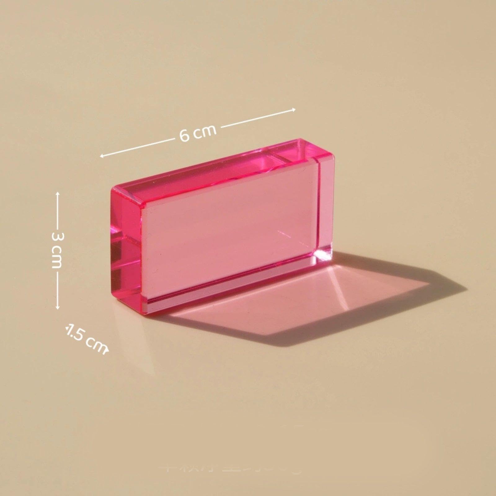 Bloques de Construcción, 15 Bloques, Rectángulos Translúcidos para Aprender Los Colores, Juguete de Desarrollo Sensorial para Niñas.