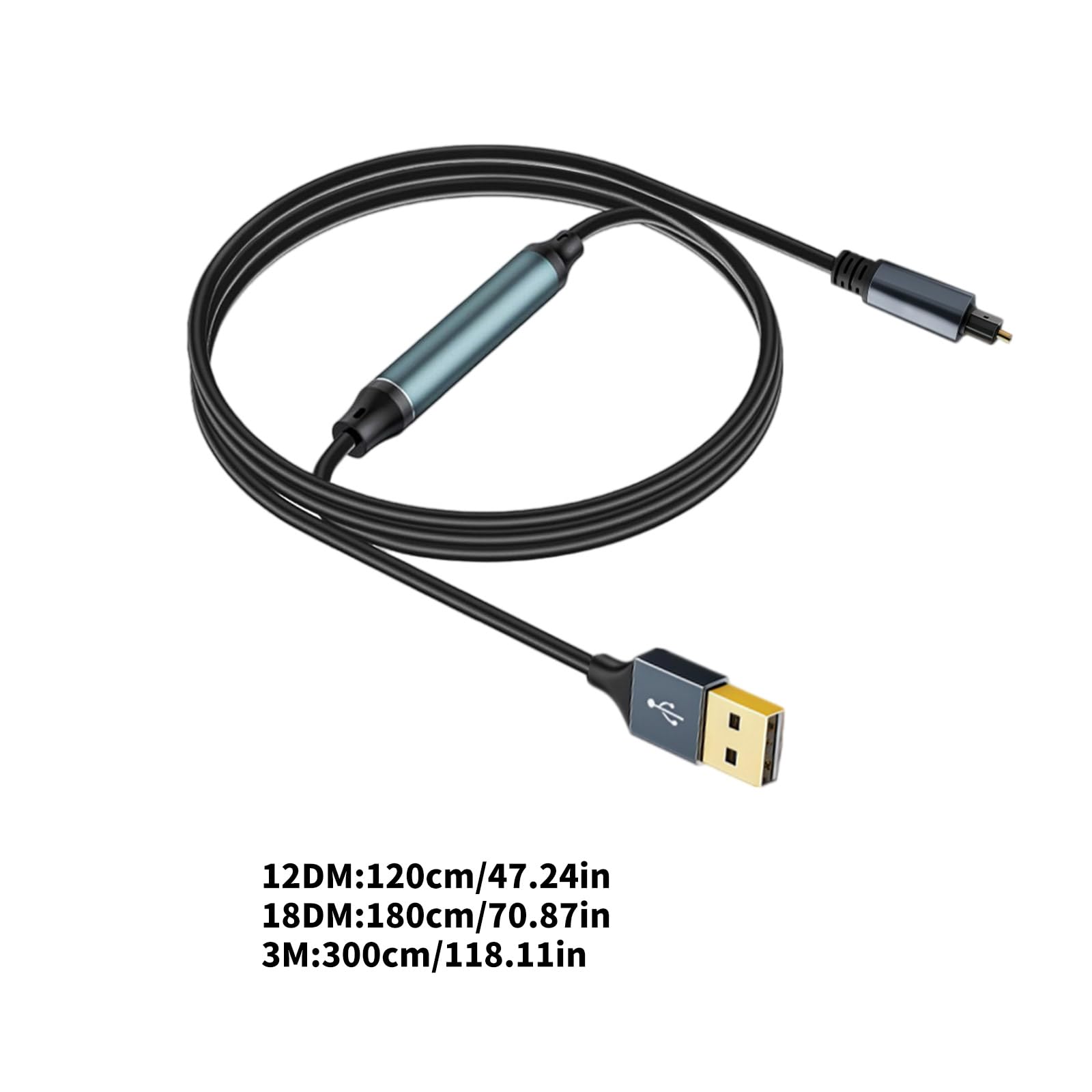 Adattatore ottico USB SPDIF convertitore in fibra digitale per altoparlanti home theater e connettività del computer portatile Adattatore audio da USB a ottico