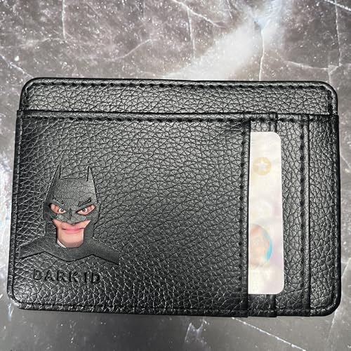 Artvibe Dark ID Leather Bat Wallet for Men and Women - Superhero Face Eyes Cutout Card Holder for Dad, Son, Husband, Boyfriend, Wife – Perfect Birthday Father’s Day Holiday Gift3