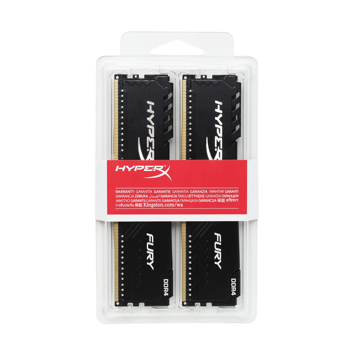 HyperX Fury 32GB 3600MHz DDR4 Ram CL17 DIMM (Kit of 2) 1Rx8 Black