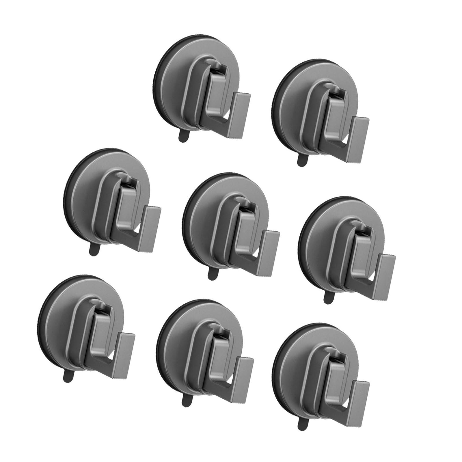 Msioytog Multipurpose Suction Cup Hooks Wall Mounted Bathroom Clothes Hanger None Punching Hole Shower Hooks Easy to Use Strong Vacuum Suction Cup for Bathroom and Glass Surfaces