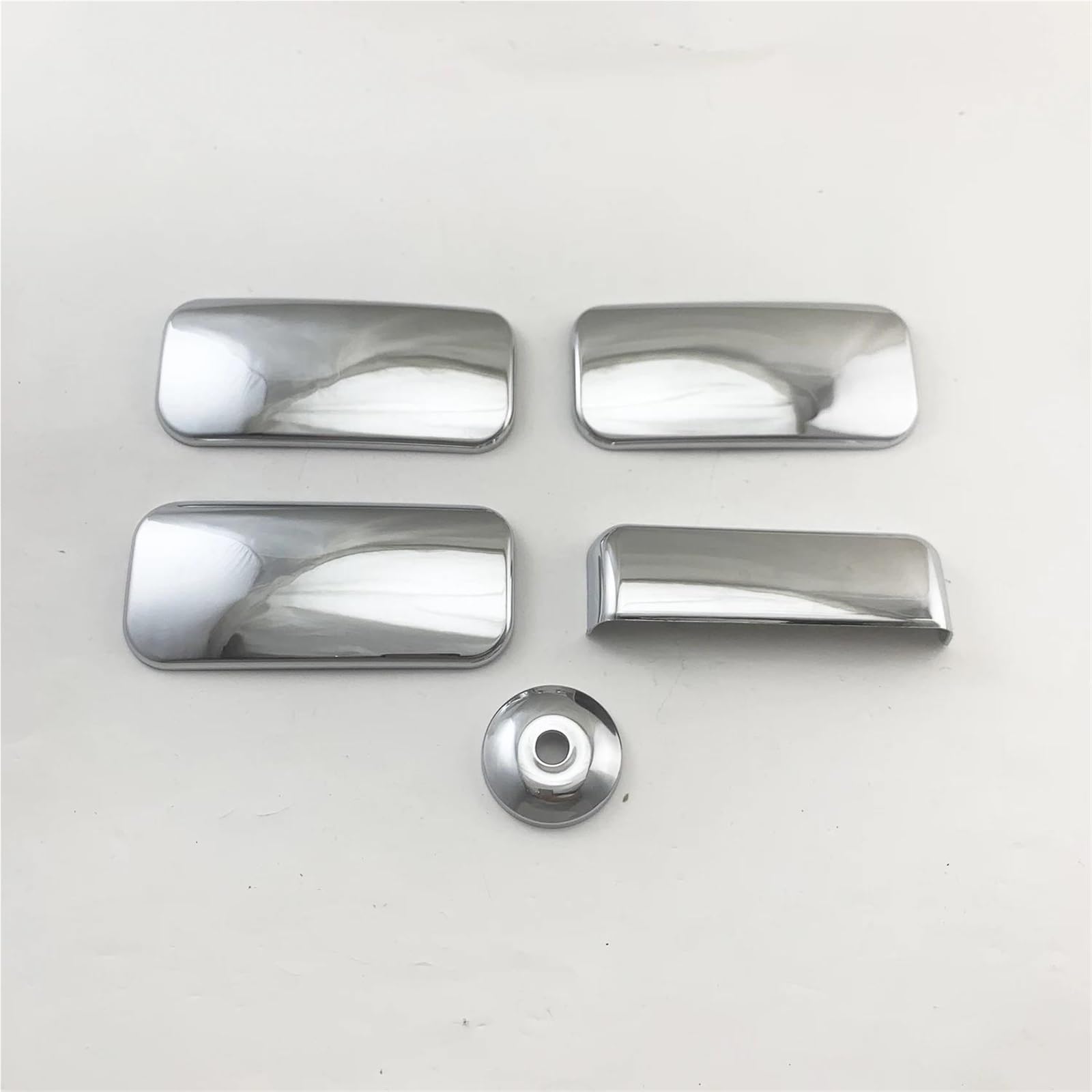 YUEYZHK ABS Chrome Car Door Handle Bowl Covers Trim Paste Style for Ford for Transit for Tourneo MK6 MK7 2007 2008-2013(Handle Cover)