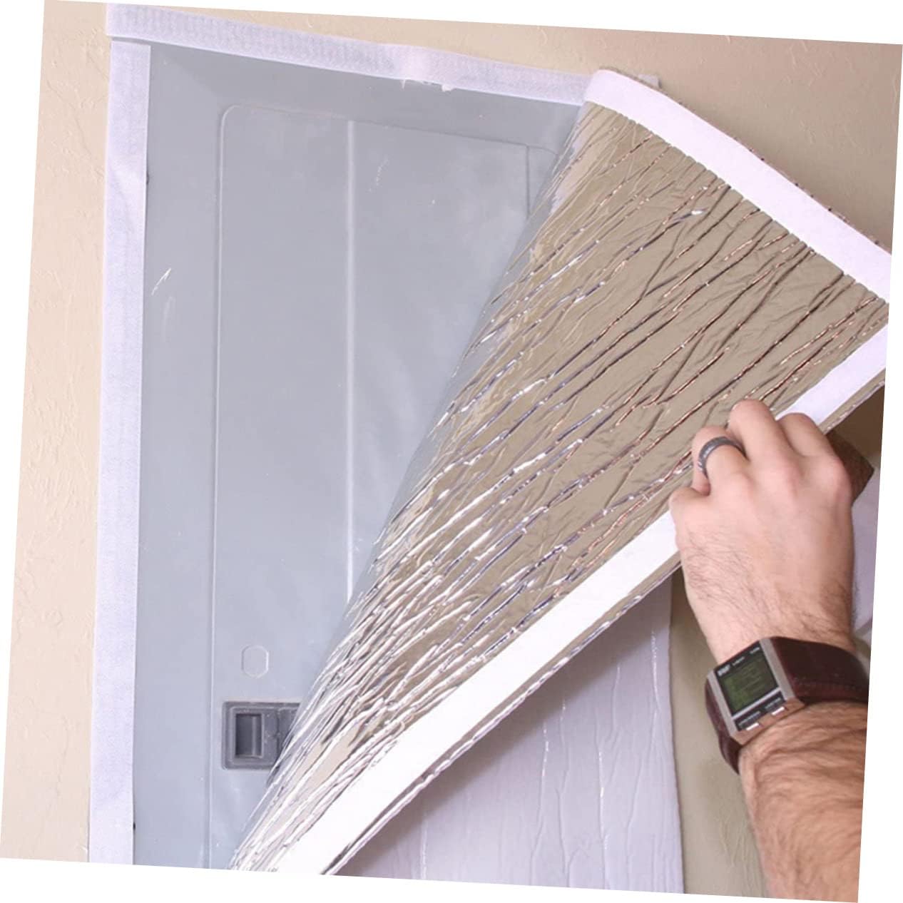 Attic Fan with Magnetic Seal Xcm Ceiling Shutter Insulation Energy Efficient Vent for Bedroom and Whole House Fans Easy Installation