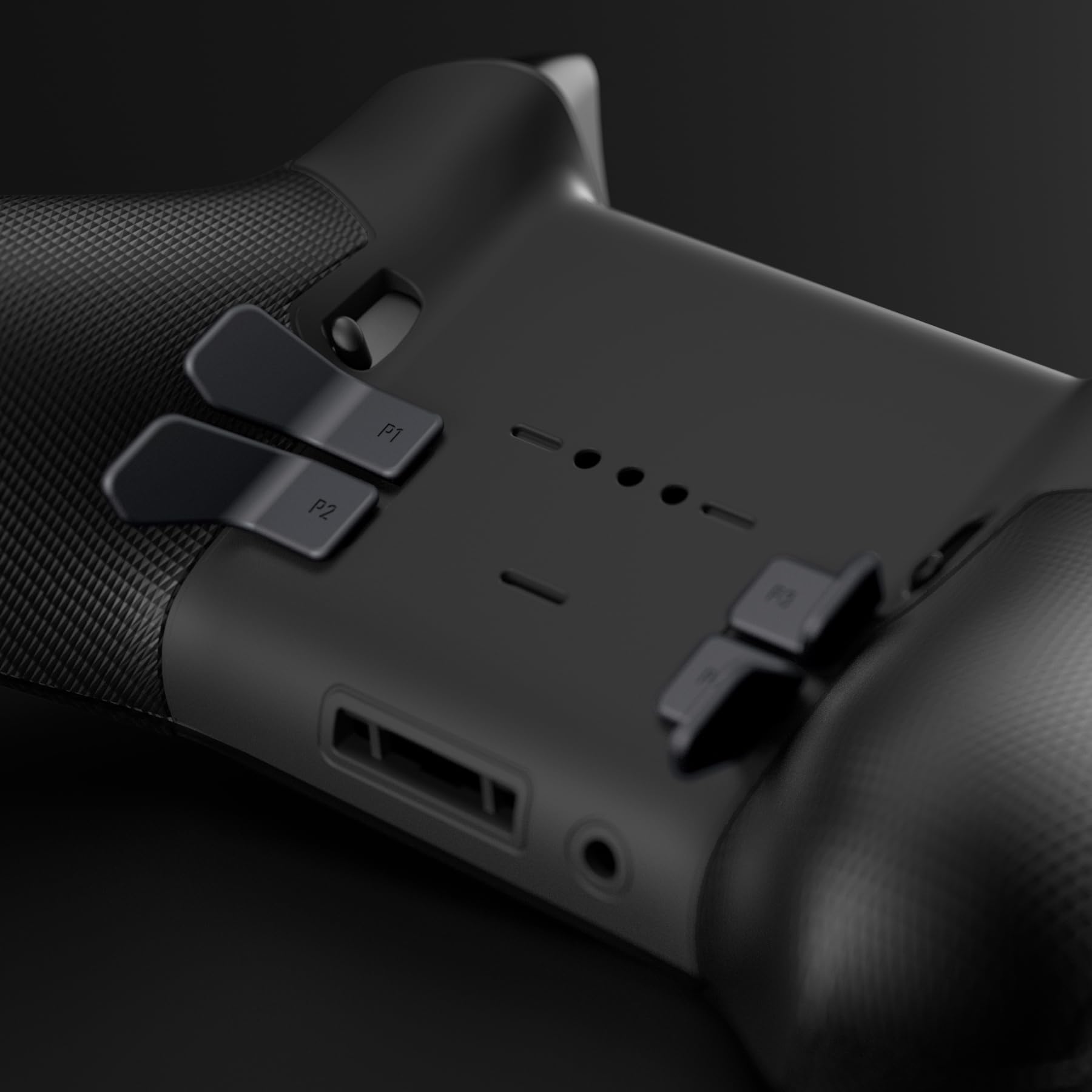 eXtremeRate Swift Paddles Metallo per Xbox Elite Series 2 Controller,6 Palette Levette Posteriori Tasti Pulsanti Intercambiabile per Xbox Elite V1/Series 2 Core Joystick-Nero