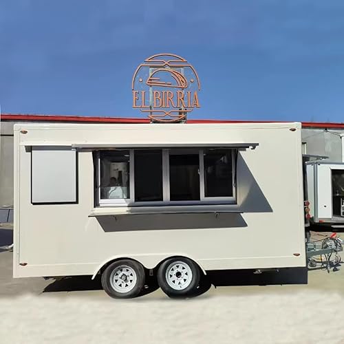 Mobile Food Truck Custom Sales | Festival Vendor Trailer w/Guardrails | Kitchen Equipment Layout for Fried Chicken Ice Cream