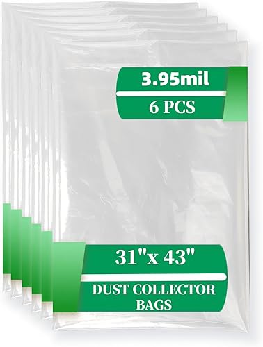 709563 Bolsas colectoras de polvo de plástico transparente para JET Lower Dust Collection DC-1100VX, DC-1200VX Central Machinery Dust Collectors Bag
