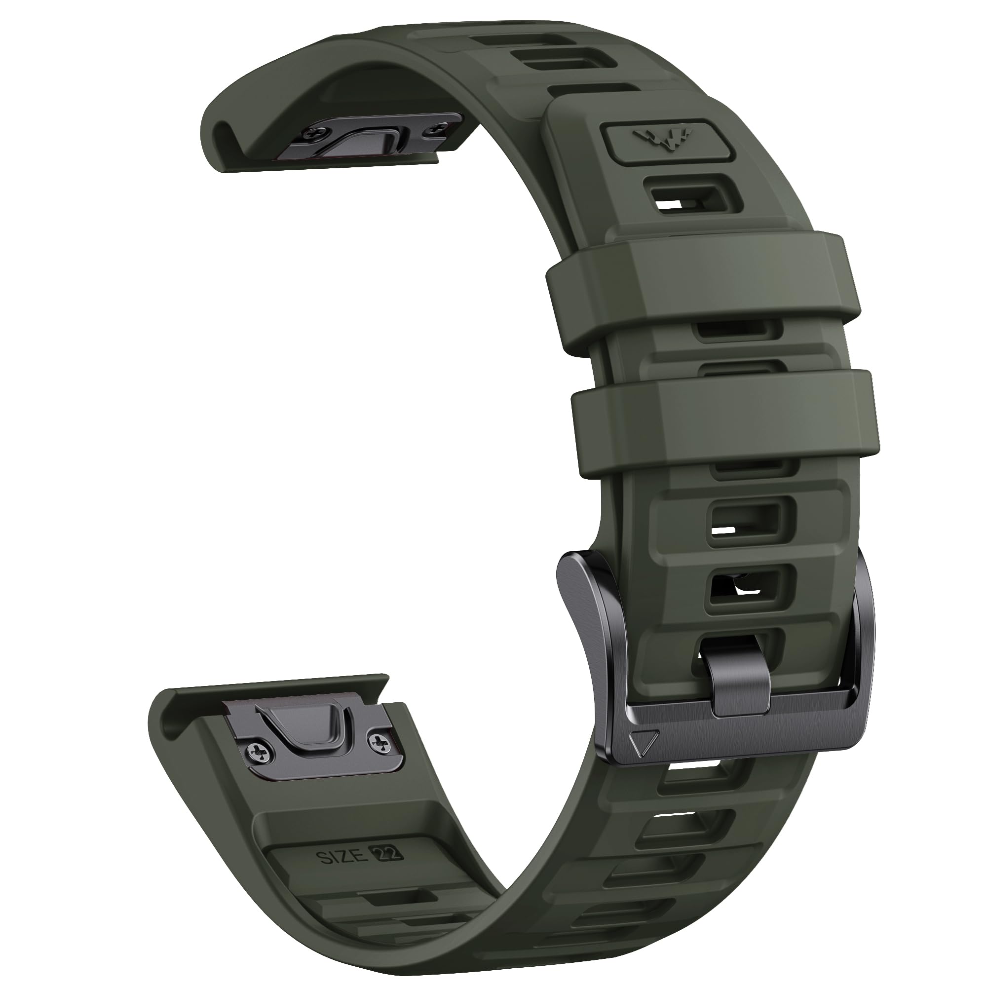 QuickFit 26mm Soft Silicone Strap for Garmin Fenix 8 (51mm)/7X/6X