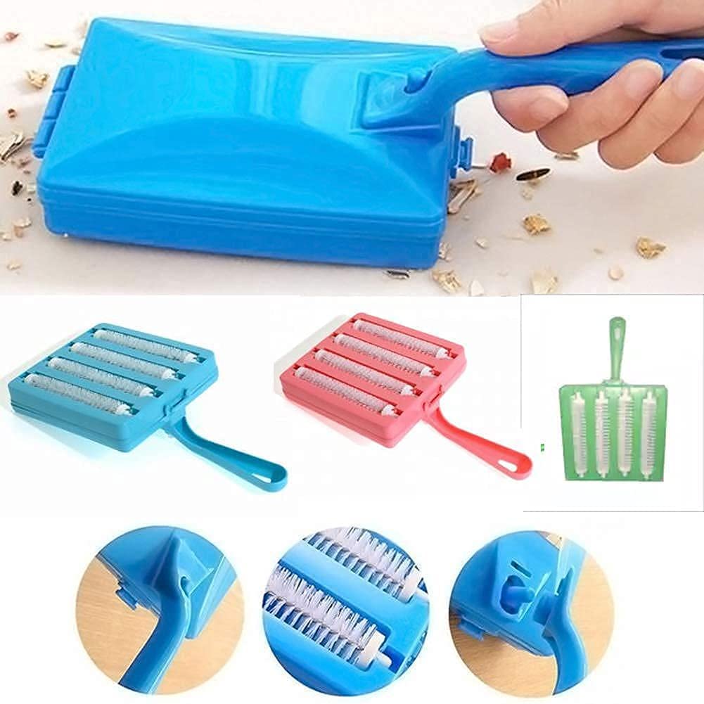 PurelyCart Handheld Carpet Roller Cleaning Brush with Dust Crumb Collector – 4 Roller Dust Cleaner for Car Seats, Sofa, Carpet, Mats – Easy to Use, Compact Home Cleaning Supplies – Multicolor (1 Pc)-picture-17