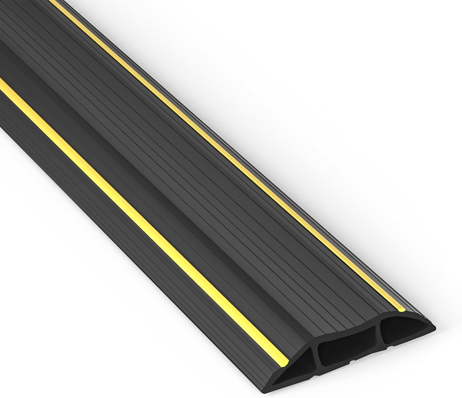 Copertura Cavi A Pavimento, Protezione per Cavo a Pavimento da 6.5 Ft 3 Canali Contiene Fili e Cavi,