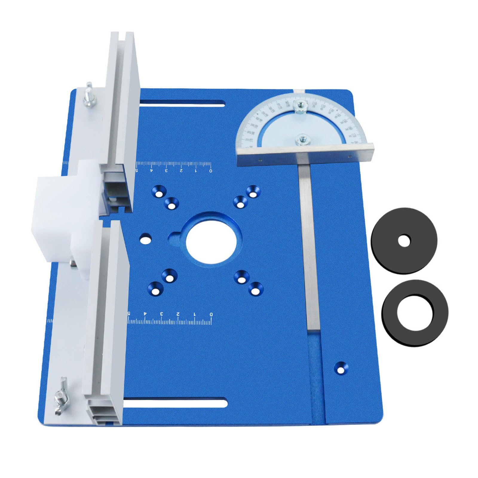 Router Table Insert Plate Aluminum Woodworking Router Table Flipping Plate for Trimmer Woodworking Wood Tool Fence Guide