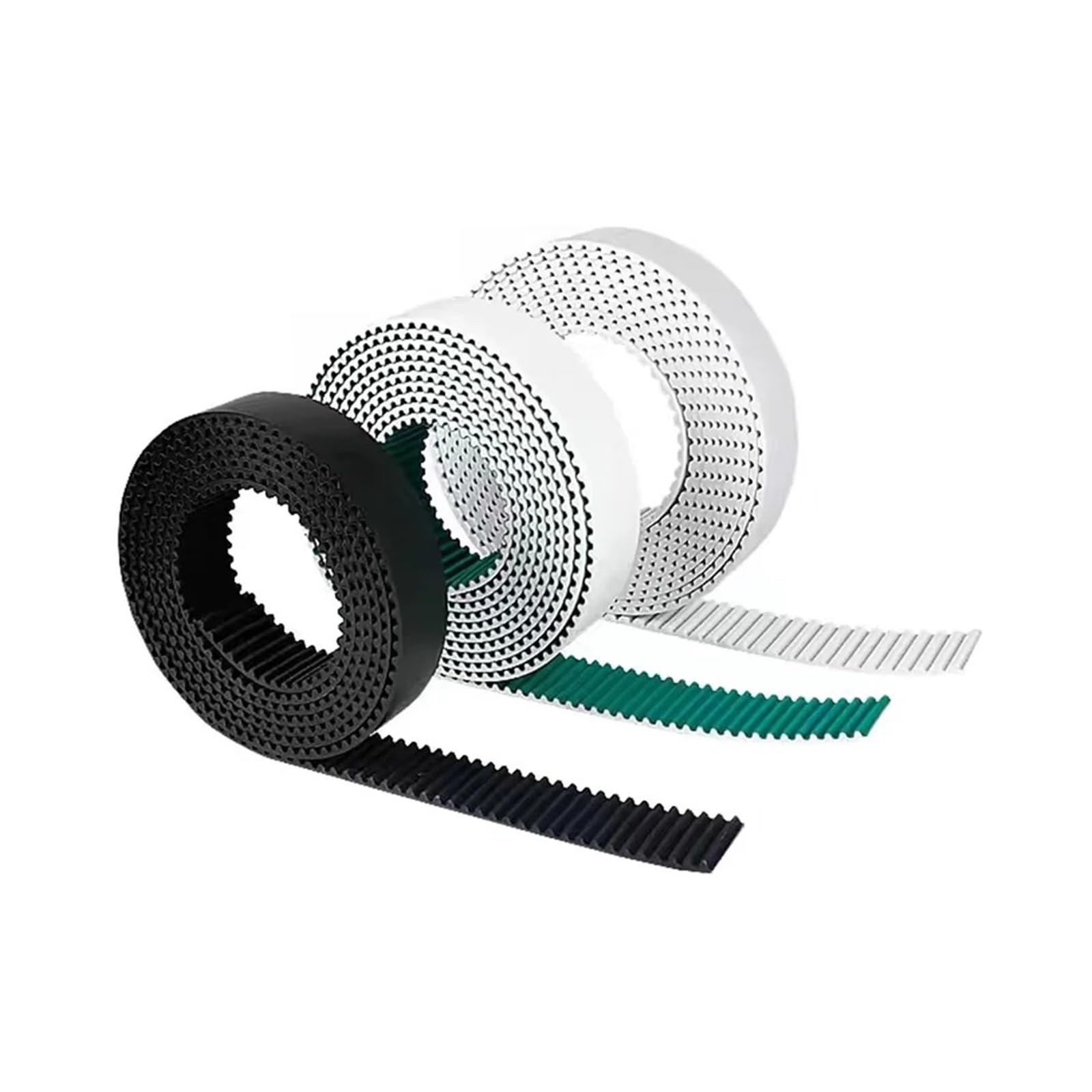 HTD 5M PU Otwarty pasek Szerokość: 10 mm / 15 20 25 30 40 Rozrząd poliuretanowy pas transmisyjny do drukarek 3D itp. 1 szt(5meter,Green,15mm)
