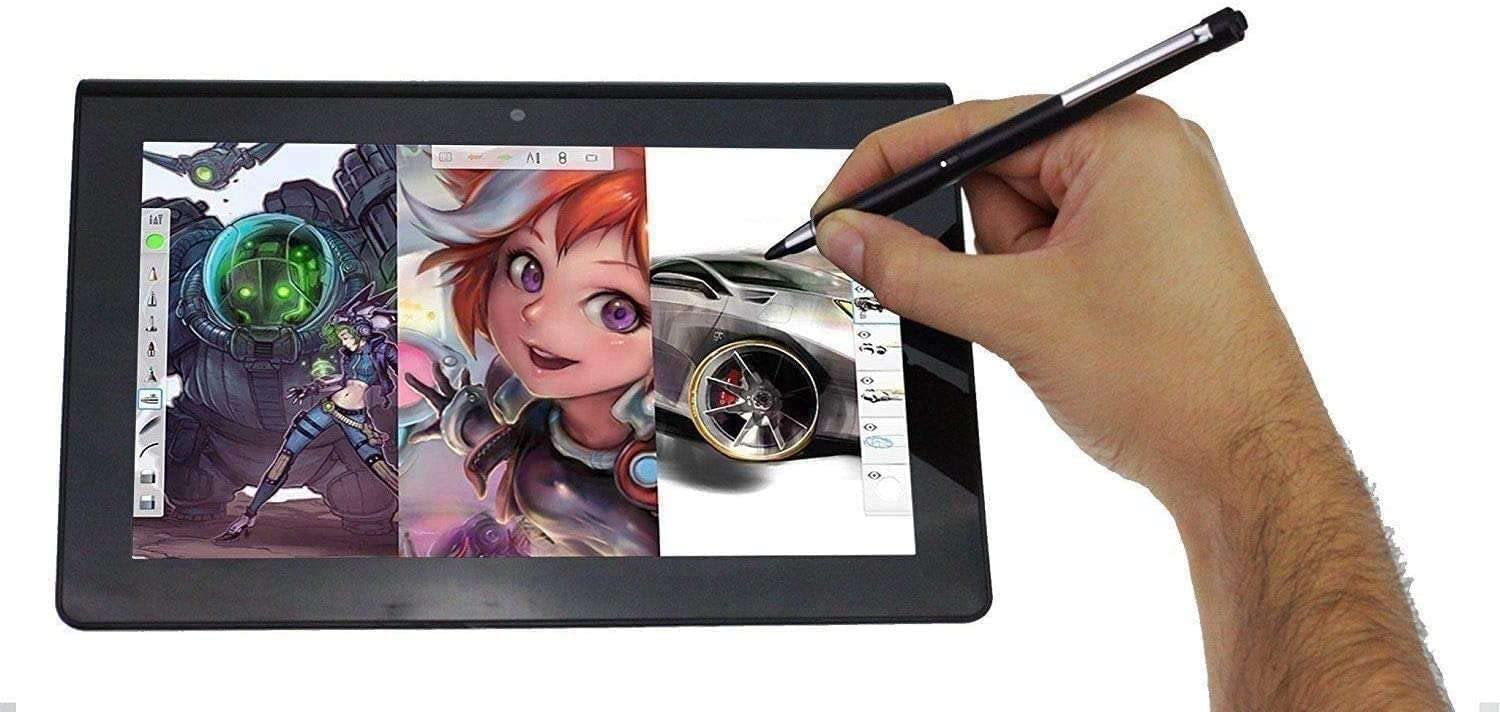 Navitech Czarne pióro cyfrowe z ma?? ko?cówk? - kompatybilne z profesjonalnym twórc? laptopa MSI CreatorPro X17 17,3"