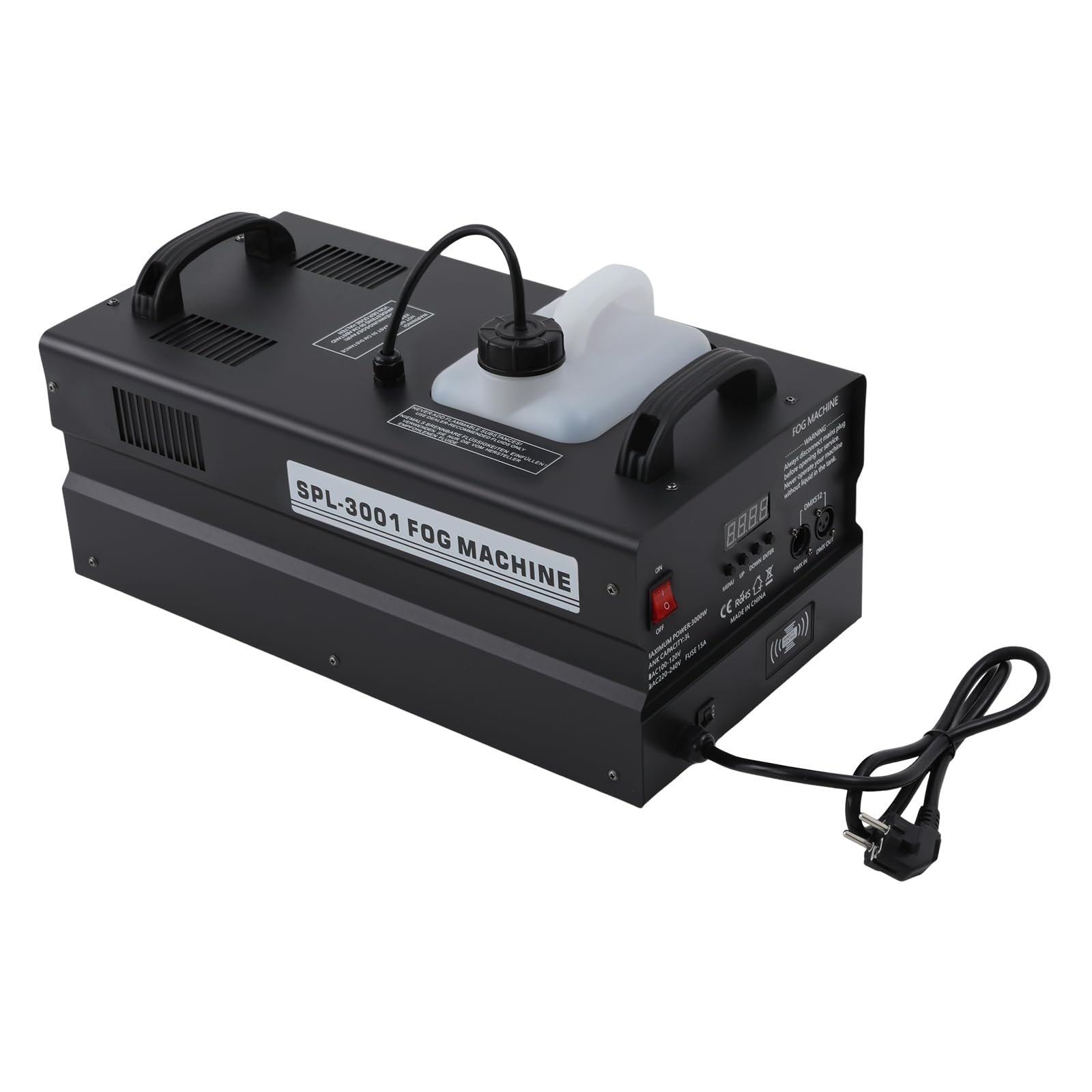 Macchina per nebbia portatile, 3000 W, macchina per nebbia da discoteca per matrimoni, cerimonie, concerti all'aperto, eventi di Halloween, feste