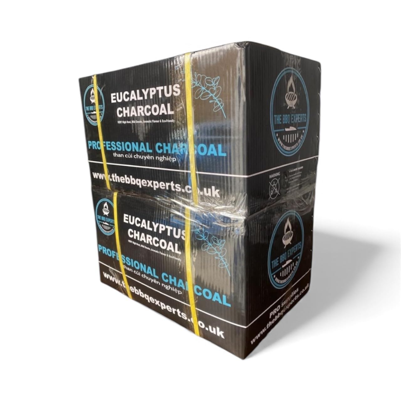 20kg Eucalyptus Charcoal by The BBQ Experts – Restaurant-Grade Oak Wood Charcoal for BBQ, Smoking & Grilling – Long Lasting 4 Hour Burn Time