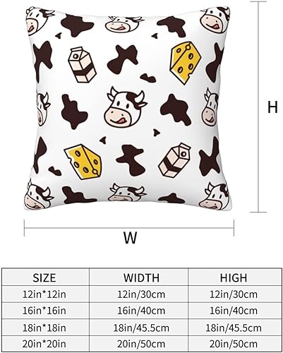 Miniatura 2 de Aimeryup Throw Pillow Covers 18x18 Inch Cow Cheese Decorative Pillow Covers Cushion Covers cojines decorativos para sala Pillow Cases Cute Throw
