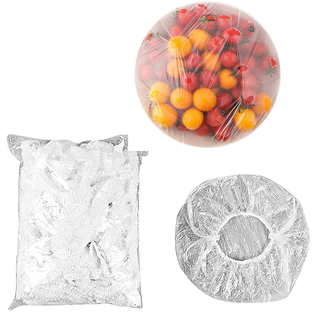 Yangld Bowl Cover with Elastic Lids for Bowls Food Covers Reusable Seal Bag Sealer Disposable Plastic Bags Wrap Fruit Cups Caps Kitchen Storage