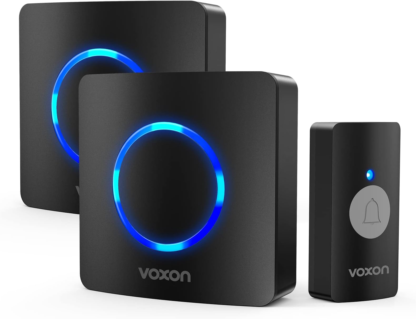 Long Range Wireless Doorbell - 150M USB-Powered With 38 Chime Tones Adjustable Volume Smart Home Door Alert For Houses Apartments Offices White