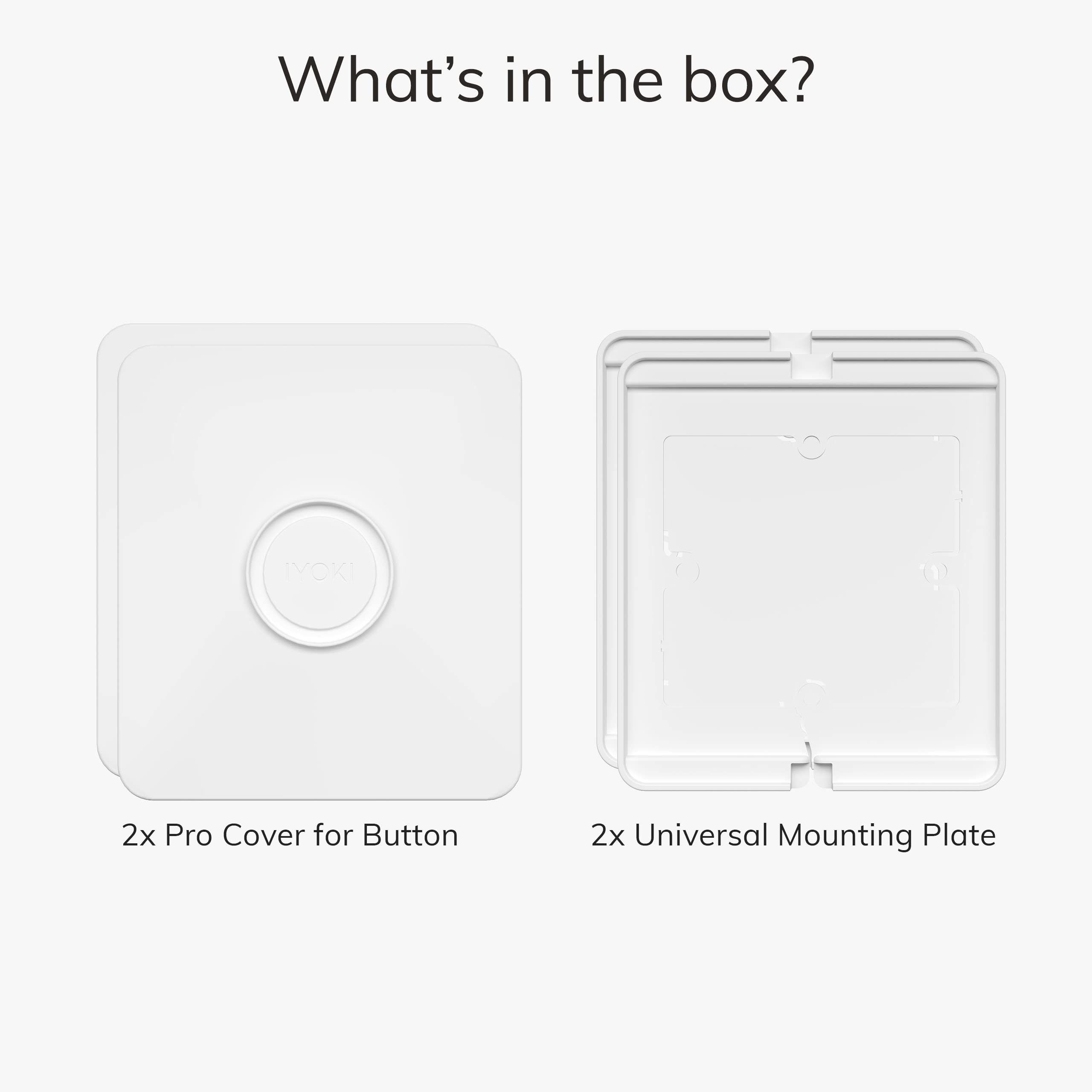Pro Osłona Przełącznika dla Philips Smart Button, Kompatybilna z Hue Switch Cover, Adapter Płyty Przełącznika Zdalnego Oświetlenia, 1-Gang (2-Pack) | Nakładka na pojedynczy włącznik światła, do Smart Button, 2 szt., Button nie jest dołączony