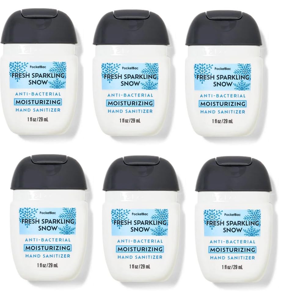 Fresh Sparkling Snow 6-Pack Hand Sanitizers by Bath + Body Works/White Barn - Holiday Collection