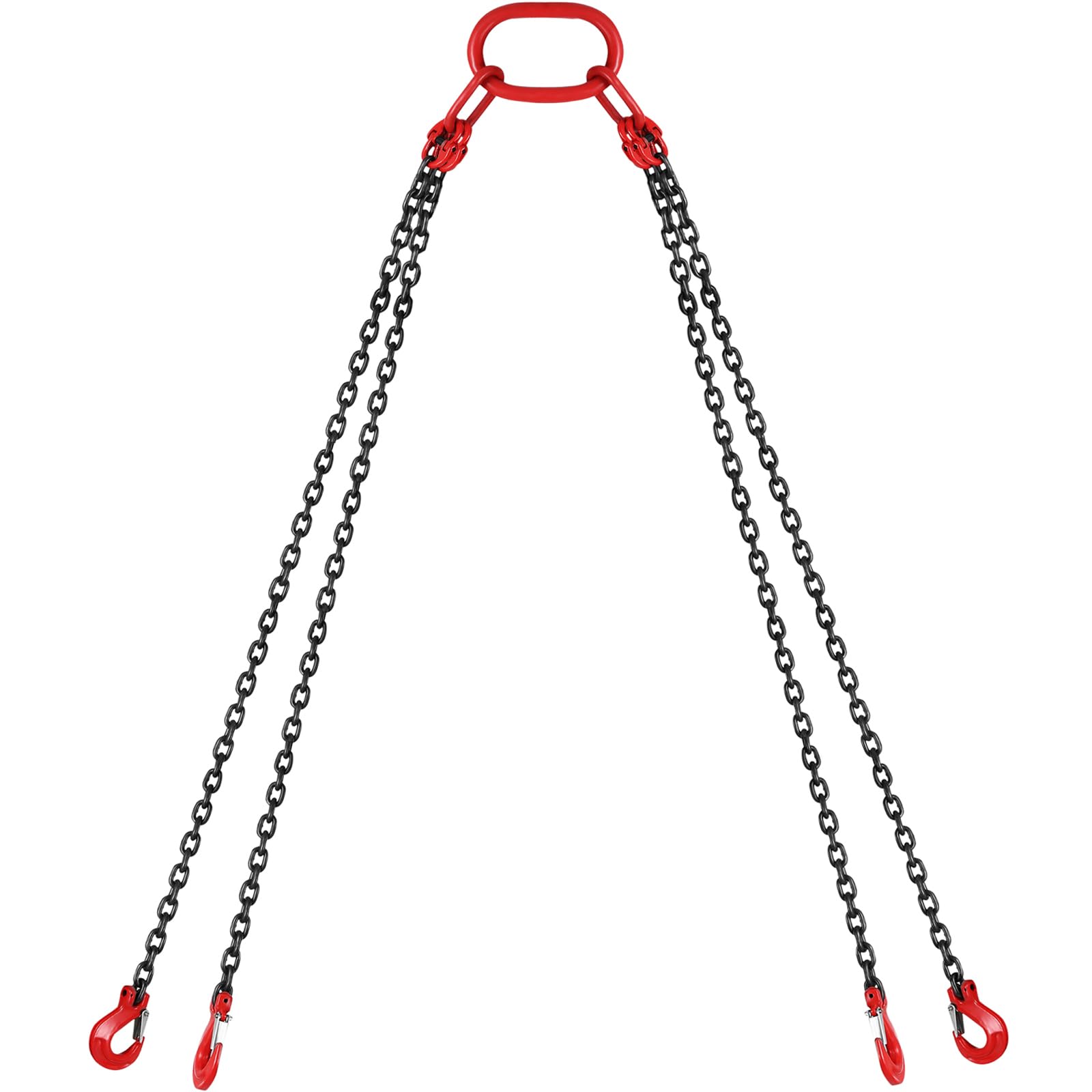VEVOR Cadenas de Elevación de 4 Patas G80 Acero Aleado 3 m 8 mm 5 t