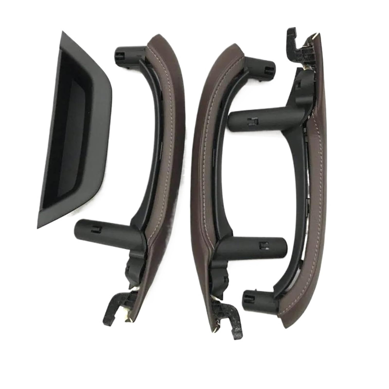 LVXVMOZEOK Interior Door Handle Armrest for X3 for X4 for F25 for F26 2010-2016 LHD Car Interior Door Armrest Pull Handle Leather Cover Full Set Assembly(LHD 7pcs Set Moka)