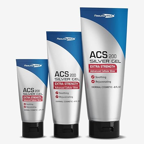 Miniatura 9 de Results RNA ACS 200 Plata coloidal de 2 a 4 onzas | Gel extra fuerte | Gel tópico avanzado de plata celular para quemaduras solares, heridas,