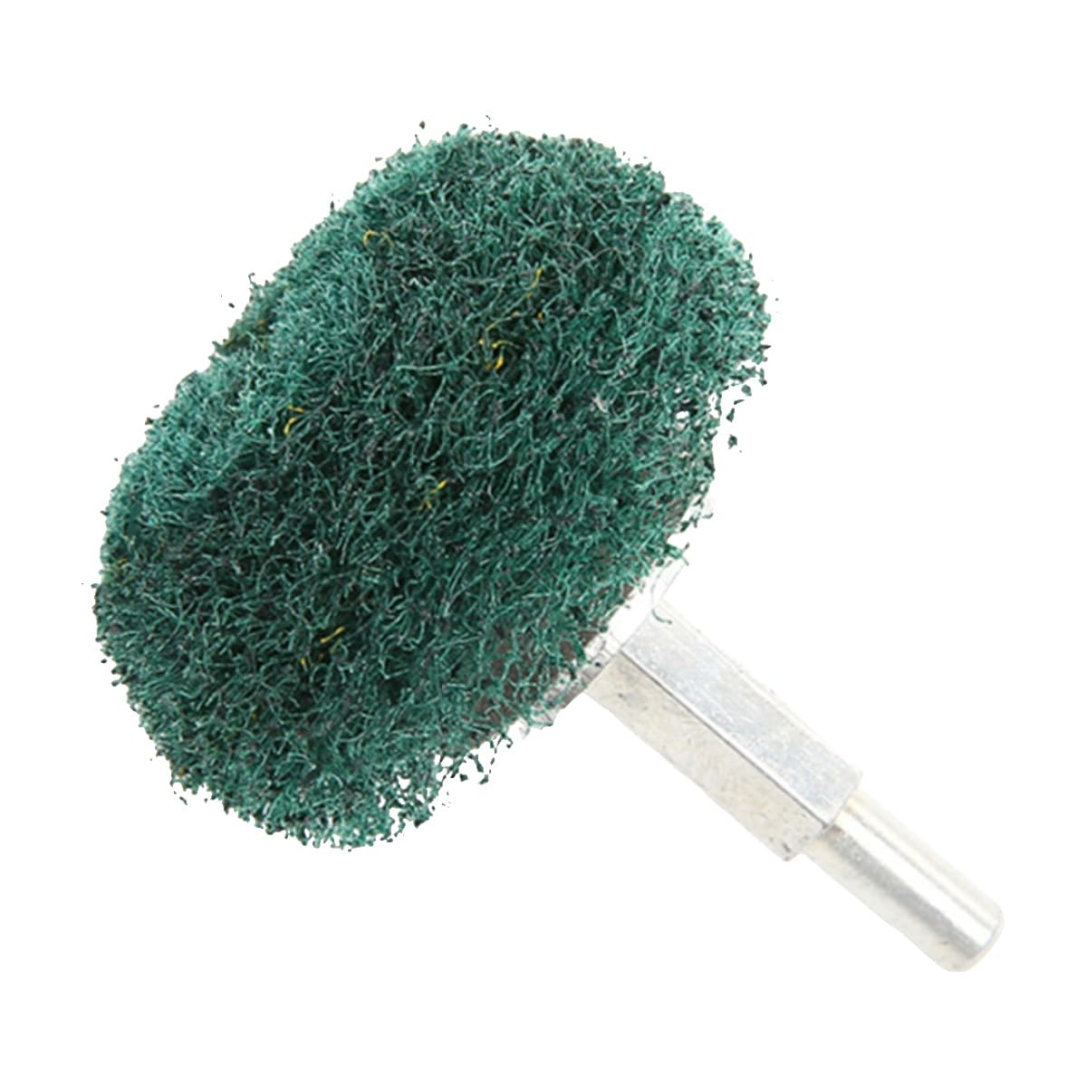 Forma do grzybów z uchwytem, skrzydło muchowe koło Baclean materiał ścierna głowica rysunek stal szlachetna koło polerskie Non-Woven Nylon (6 mm x 50 mm, zielony)