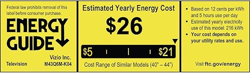 Miniatura 20 de VIZIO Smart TV 4K QLED HDR de 43 pulgadas serie MQ6 con Dolby Vision, WiFi 6E, compatible con auriculares Bluetooth, compatibilidad con AMD FreeSync