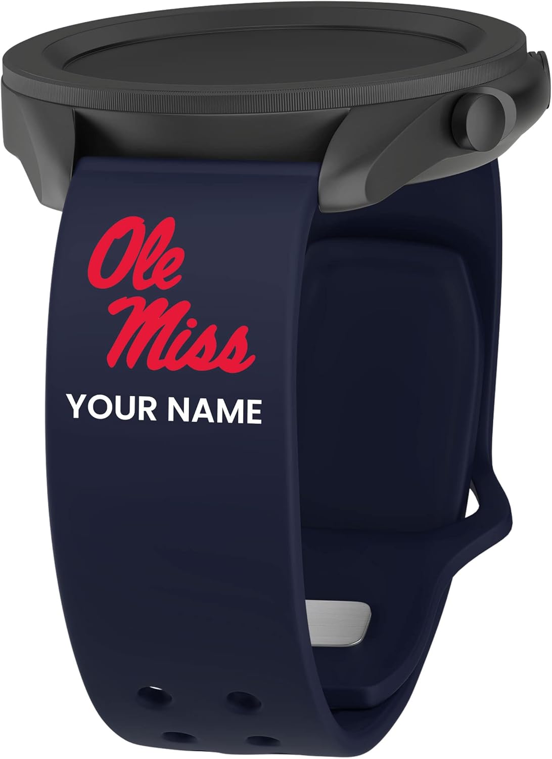 Affinity Bands Mississippi Ole Miss Rebels HD Watch Band Compatible with Samsung Galaxy Watch and more