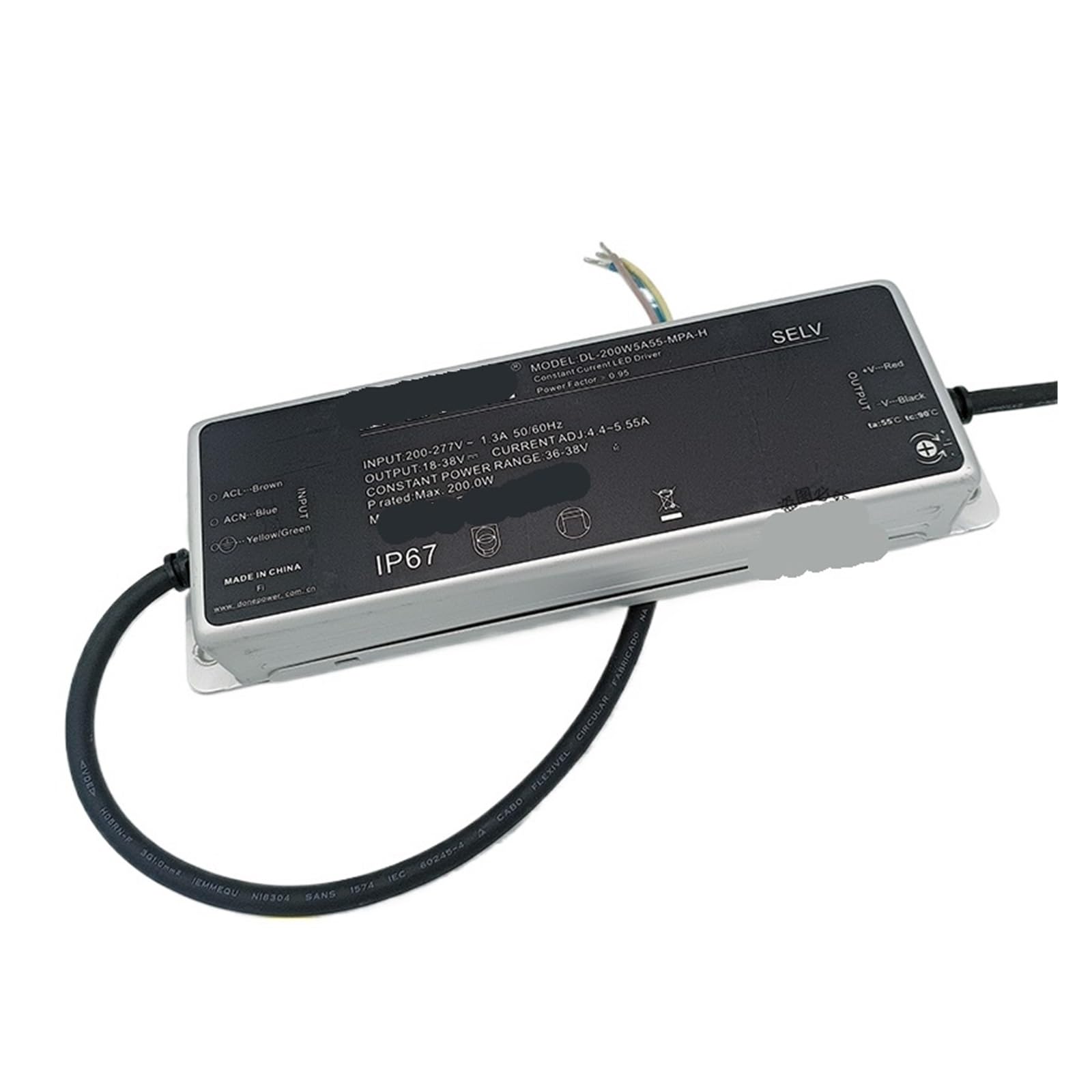 Modèle d'ingénierie 50W transformateur LED haut de gamme