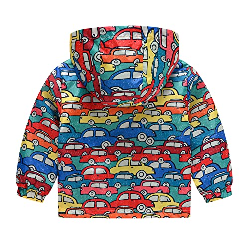 Kids Toddler Boy Girl Casual Jackets Waterproof Hooded Windbreaker Lightweight Coat for Winter Fall Winter 2024 (Red, 2-3 Years)2