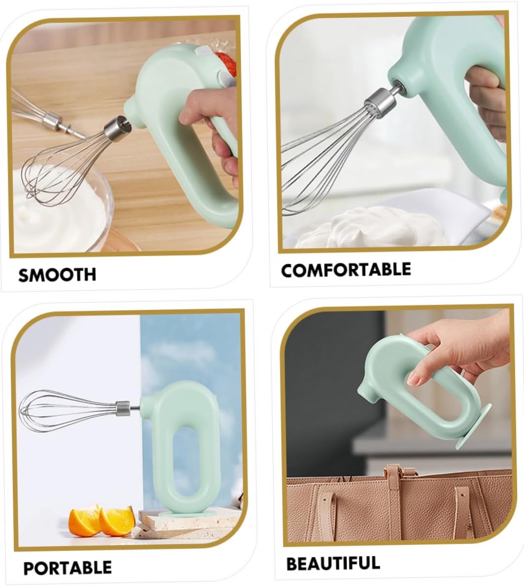 1set Handheld Electric Mixer for Eggs and Cream Ergonomic Design Portable and Sturdy Egg Whisk for Baking and Cooking Kitchen Appliance for Smooth Mixing and Beating