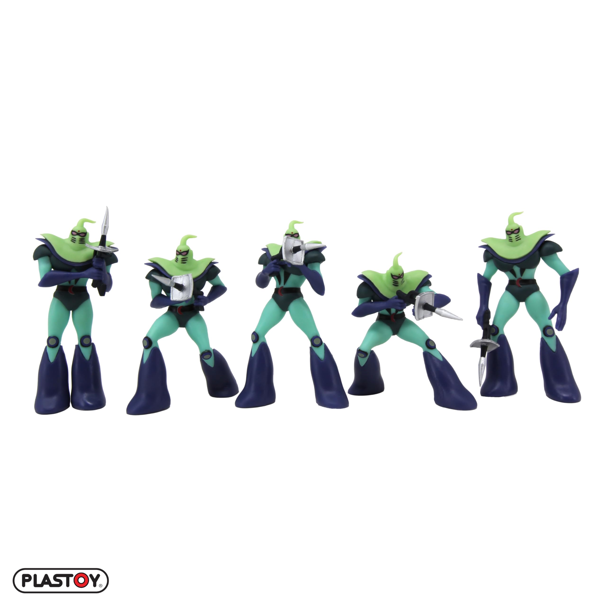 Plastoy Goldorak Coffret tubo de 5 figurines soldats de Vega - PVC - 7 cm